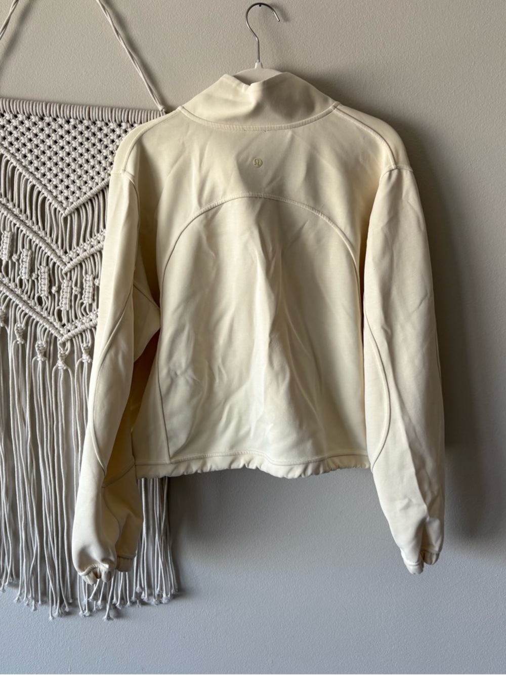 lululemon athletica softstreme buttercream 1/2 zip - Picture 3 of 3